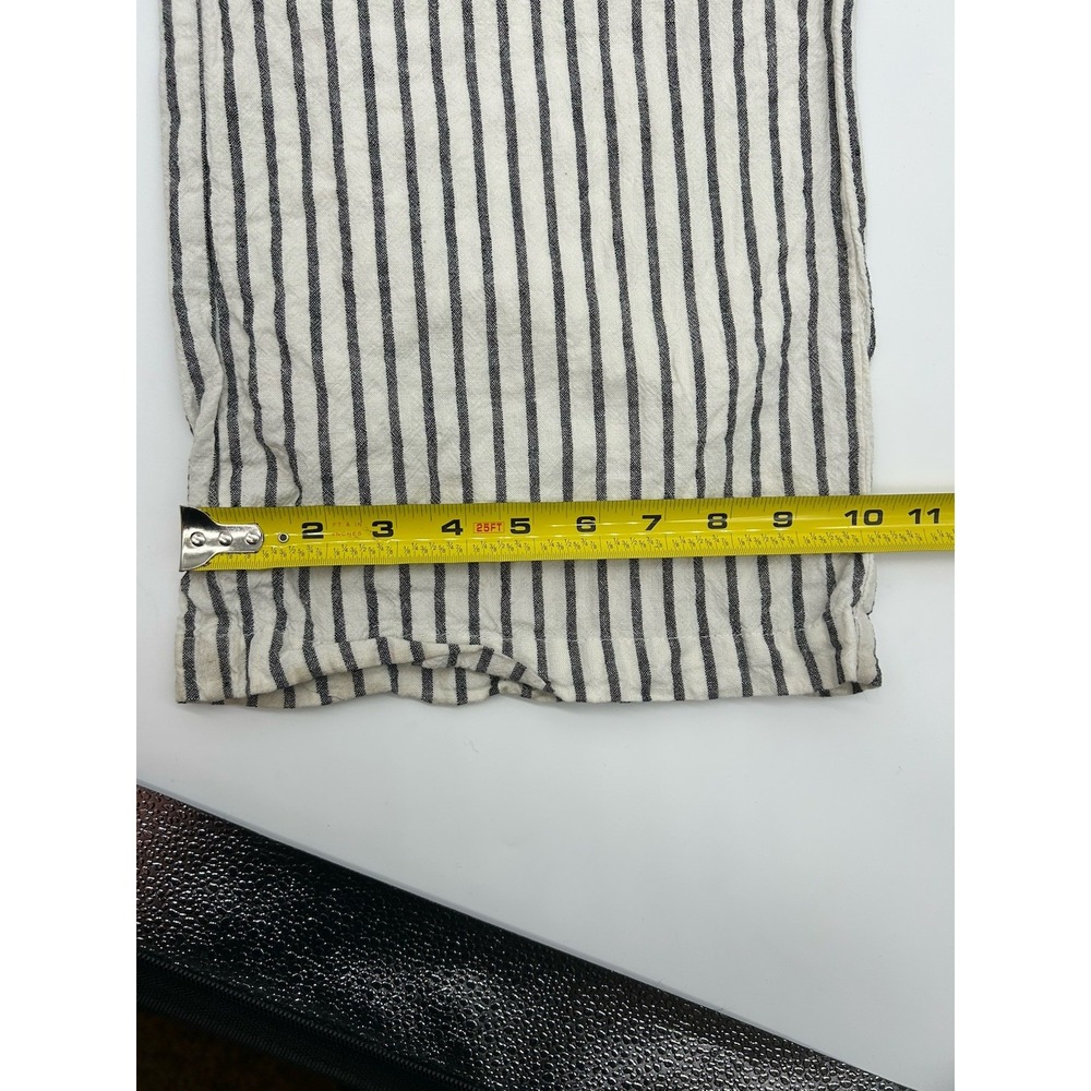 Thread & Supply Linen Blend Wide‎ Leg Trousers Striped Women Size L - Picture 11 of 12